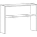 Lorell Modular Desk Series Black Stack-on Hutch