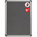 MasterVision Magnetic Gray Fabric Enclosed Board