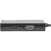 Tripp Lite Mini DisplayPort 1.2 to VGA/DVI/HDMI All-in-One Converter Adapter, 4K x 2K HDMI