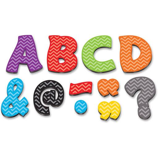 Teacher Created Resources Chevron 3" Magnetic Letters
