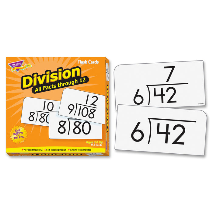 Trend Division all facts through 12 Flash Cards