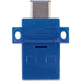 32GB Store 'n' Go Dual USB 3.0 Flash Drive for USB-C Devices - Blue