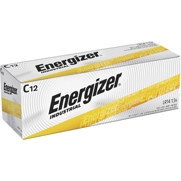 Energizer Industrial Alkaline C Battery Boxes of 12