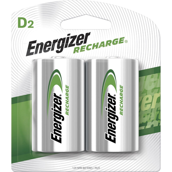 Energizer Recharge Universal Rechargeable D Battery 2-Packs