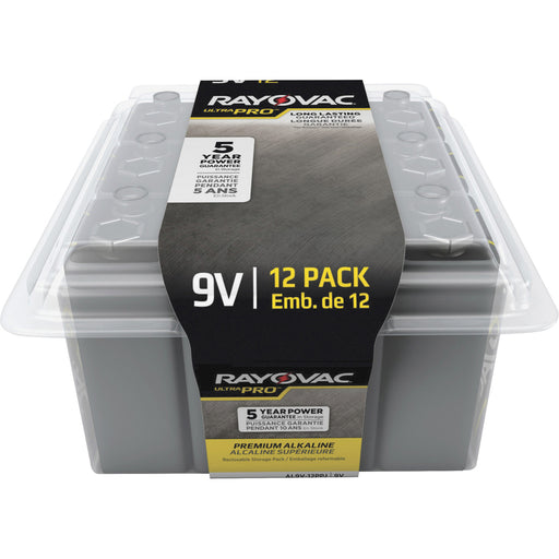 Rayovac Ultra Pro Alkaline 9 Volt Battery 12-Packs