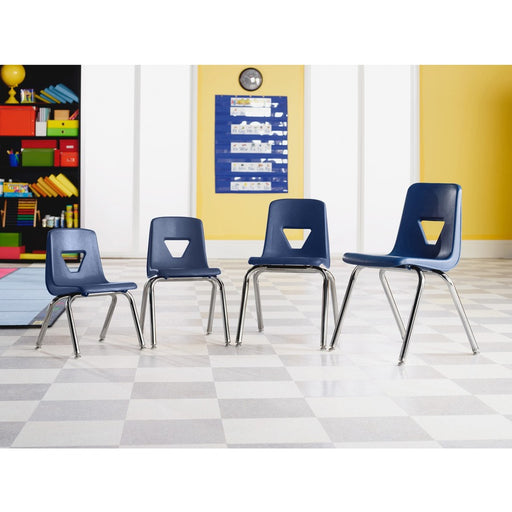 Lorell 12" Seat-height Stacking Student Chairs
