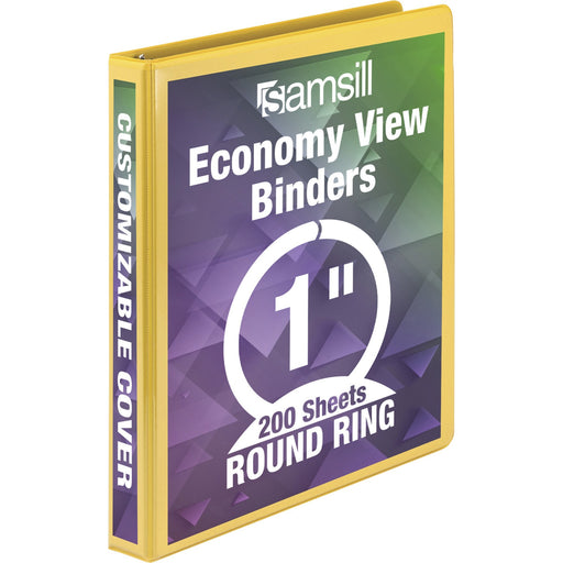 Samsill Economy 1" Round-Ring View Binder