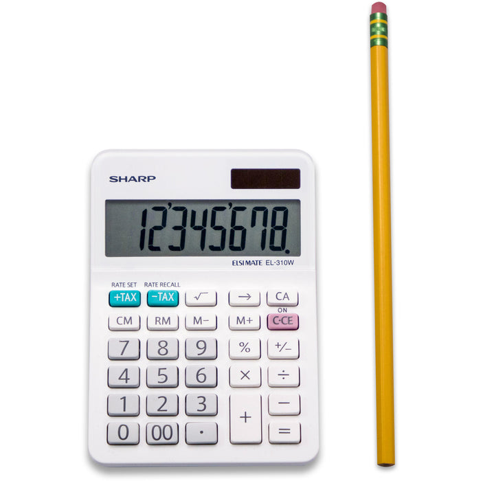 Sharp EL-310WB 8 Digit Professional Mini-Desktop Calculator
