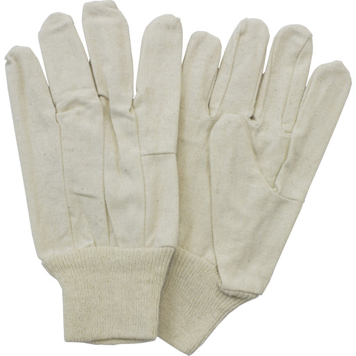 Safety Zone Cotton Polyester Canvas Gloves w/Knit Wrist