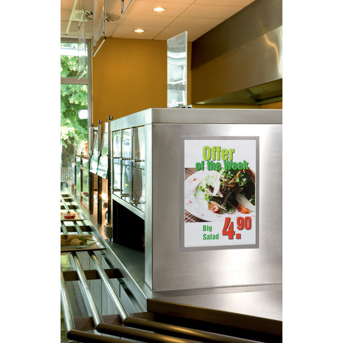 DURABLE® DURAFRAME® Self-Adhesive Magnetic Tabloid Sign Holder