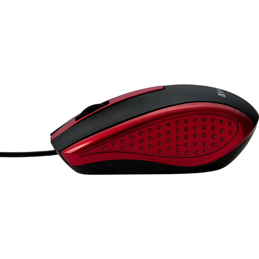 Verbatim Corded Notebook Optical Mouse - Red