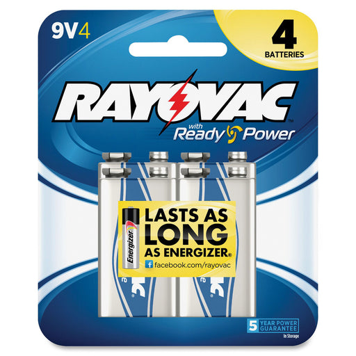 Rayovac High-Energy Alkaline 9-Volt Batteries