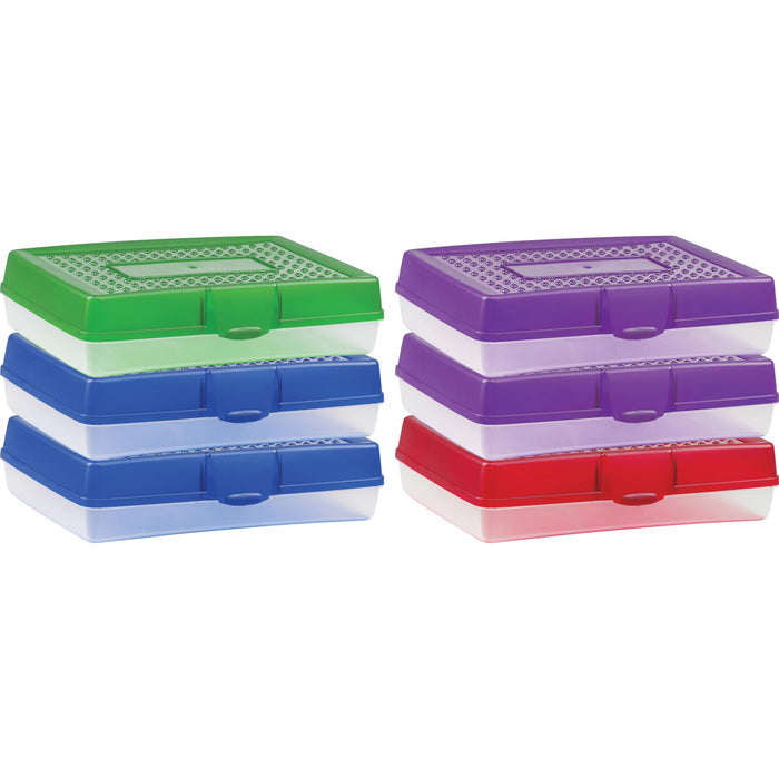 Storex Carrying Case Pencil - Assorted Bright