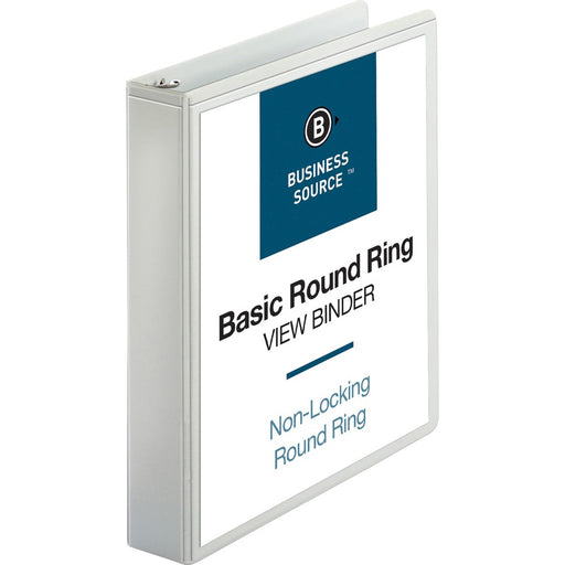 Business Source Round Ring View Binder