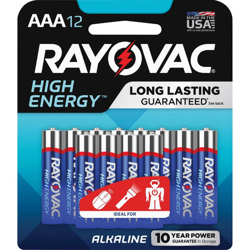Rayovac High-Energy Alkaline AAA Battery 12-Packs