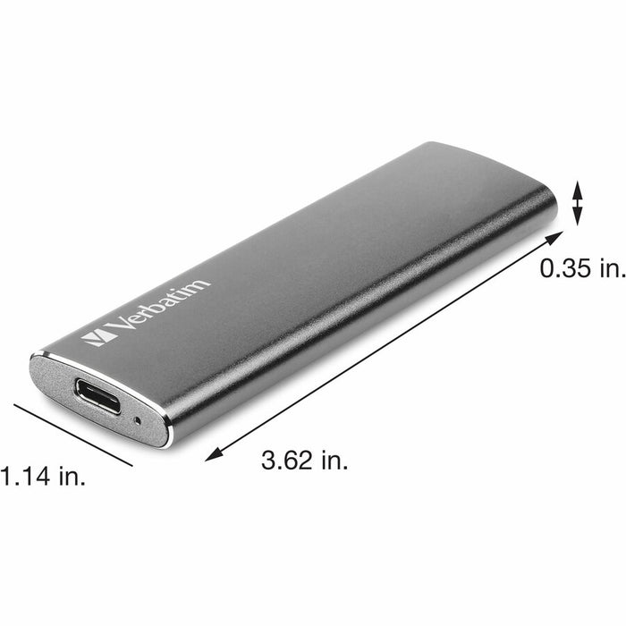 Verbatim 120GB Vx500 External SSD, USB 3.1 Gen 2 - Graphite