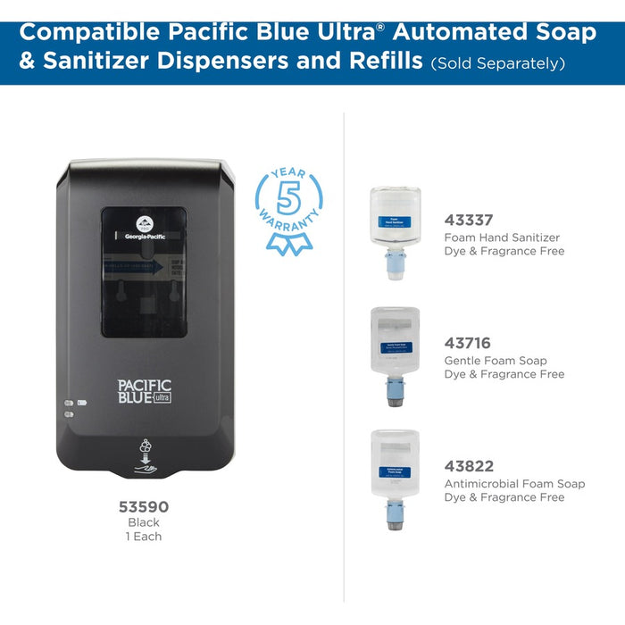 Pacific Blue Ultra Automated Touchless Gentle Foam Hand Soap Dispenser Refills