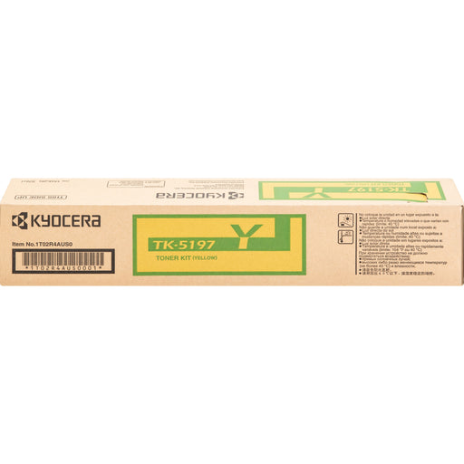 Kyocera TK-5197Y Original Laser Toner Cartridge - Yellow - 1 Each