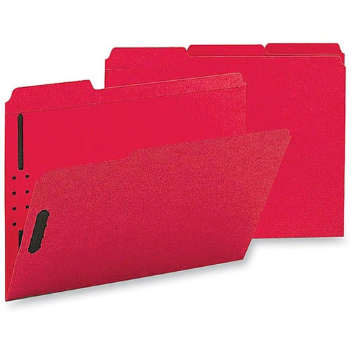 Business Source 1/3 Tab Cut Letter Recycled Fastener Folder