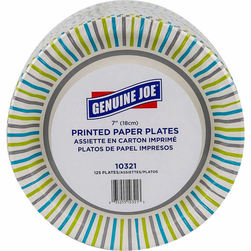 Genuine Joe Printed Paper Plates