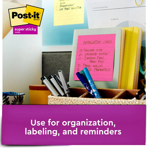 Post-it® Super Sticky Pop-up Lined Note Refills