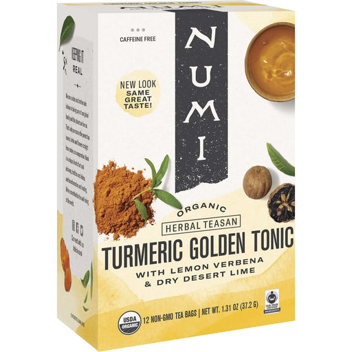 Numi Organic Turmeric Golden Tonic Herbal Tea Bag