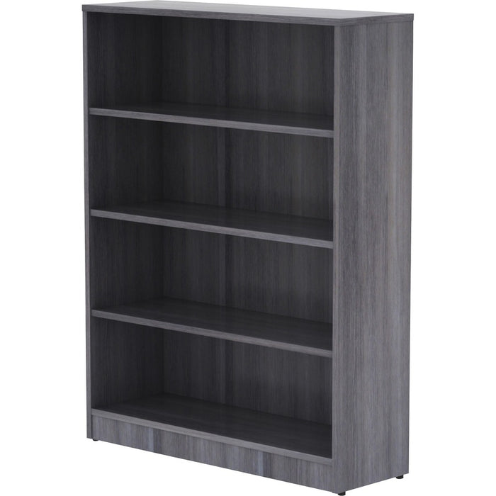 Lorell Weathered Charcoal Laminate Bookcase