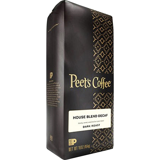 Peet's Coffee Ground House Blend Decaf Coffee