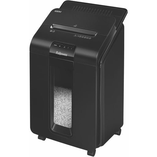 Fellowes® AutoMax™ 100M Micro-Cut Commercial Office Auto Feed 2-in-paper shredder with 100-Sheet Capacity