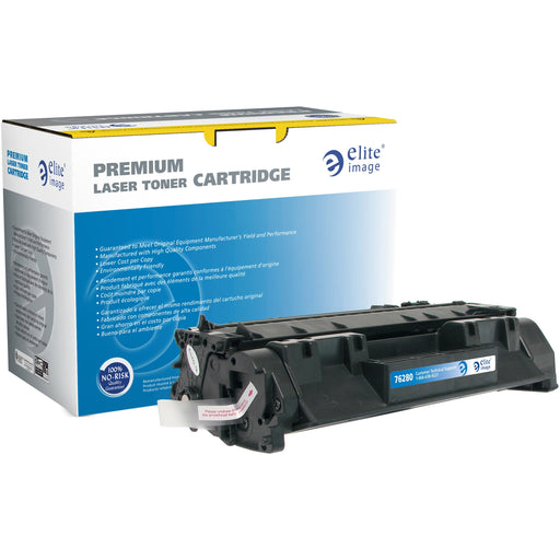 Elite Image Remanufactured Extended Yield Laser Toner Cartridge - Alternative for HP 05A (CE505A) - Black - 1 Each