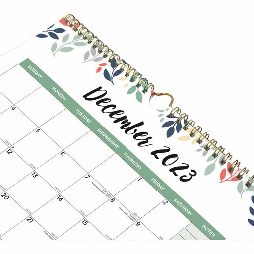 Blueline 3-Month Colorful Wall Calendar