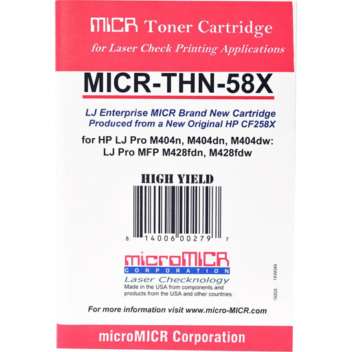 microMICR MICR Toner Cartridge - Alternative for HP 58X