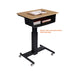 Lorell Sit-to-Stand School Desk Large Book Box