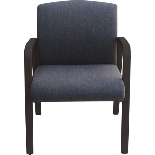 Lorell Gray Flannel Fabric Guest Chair