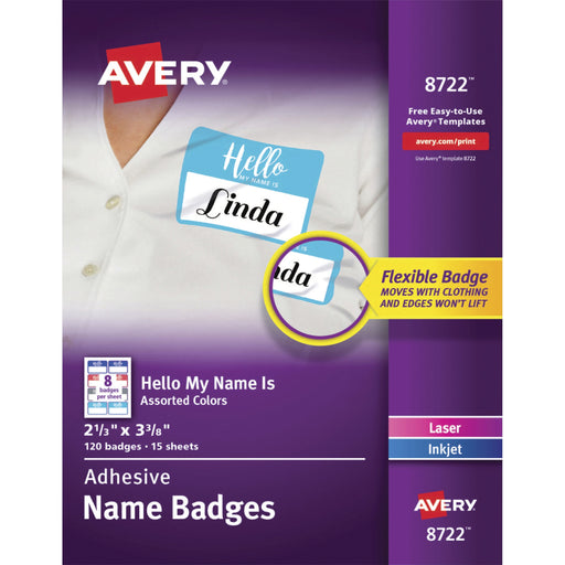 Avery® Self-Adhesive Name Tags