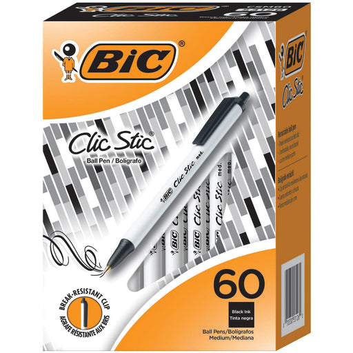 BIC Clic Stick 1.0mm Retractable Ball Pen