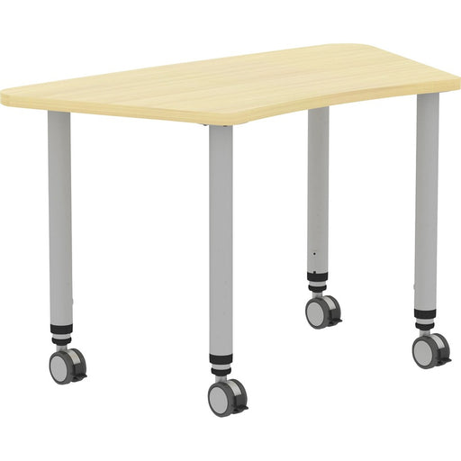 Lorell Height-adjustable Trapezoid Table