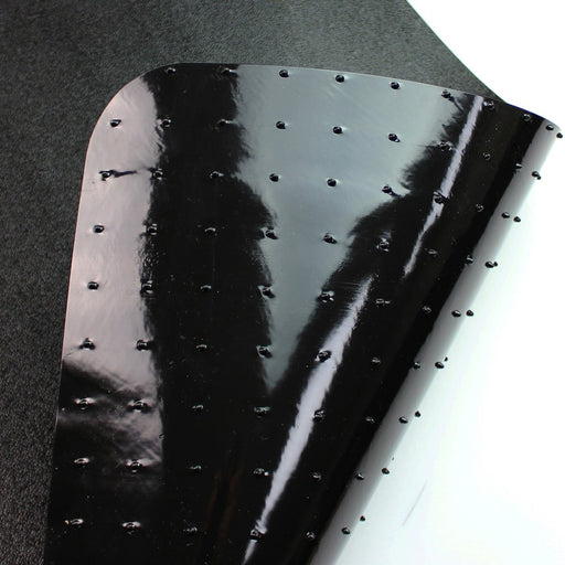 Floortex Cleartex Advantagemat Black Low Pile Carpet PVC Lipped Chair Mat