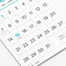 Blueline Large Print Monthly Wall Calendar