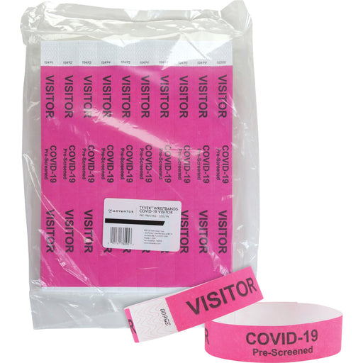 Advantus COVID Prescreened Visitor Wristbands