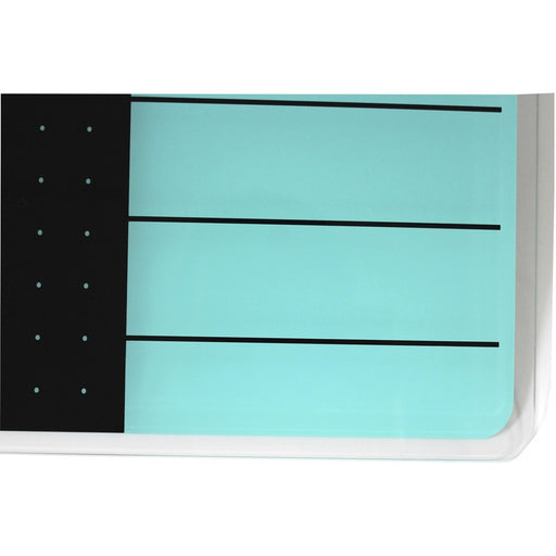Floortex Viztex Dry-erase Magnetic Glass Whiteboard - Teal