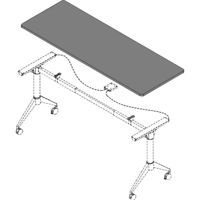 Lorell Width-Adjustable Training Table Top
