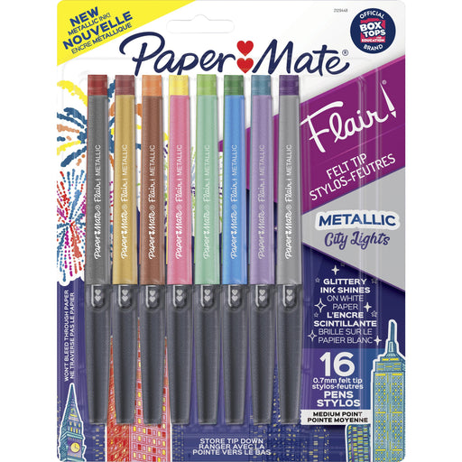 Paper Mate Flair Metallic Color Felt Tip Pens