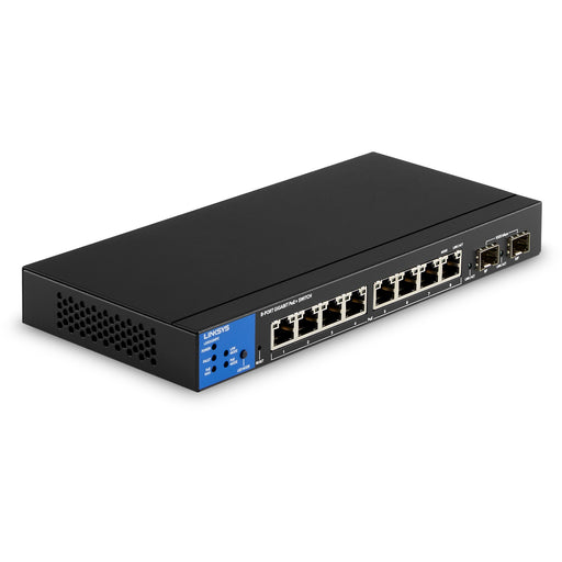 Linksys 8-Port Managed Gigabit PoE+ Switch with 2 1G SFP Uplinks