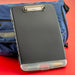 Officemate Slim Clipboard Storage Box w/Low Profile Clip, Charcoal (83308)