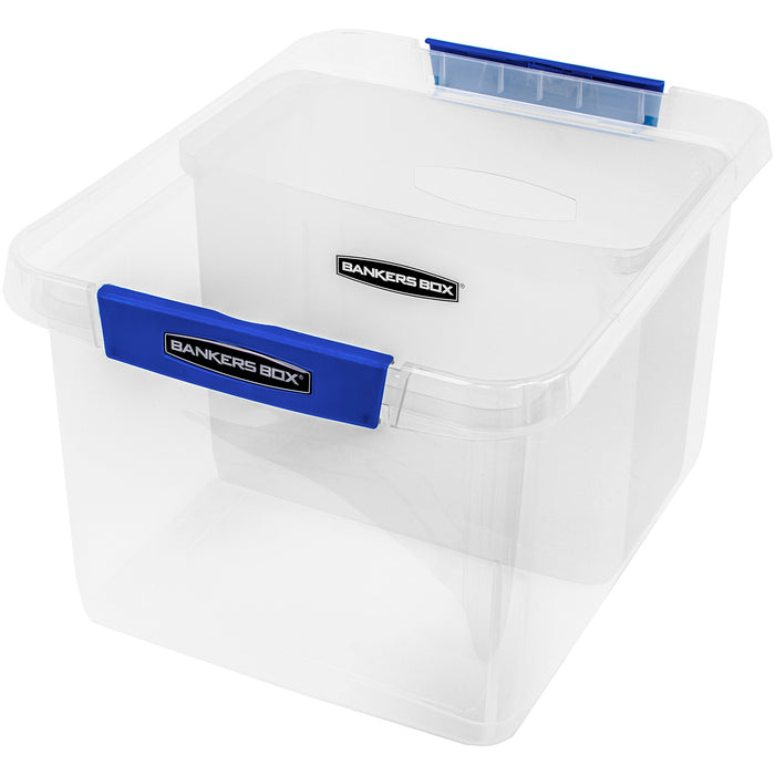 Bankers Box Portable Open Desktop File Box with Side Handles, 1 Each