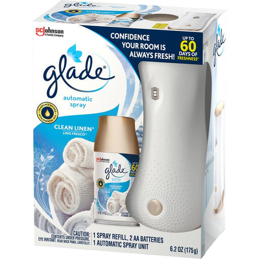 Glade Clean Linen Automatic Spray Kit