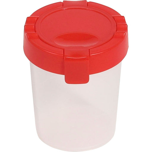 Deflecto Antimicrobial Kids No Spill Paint Cup Red