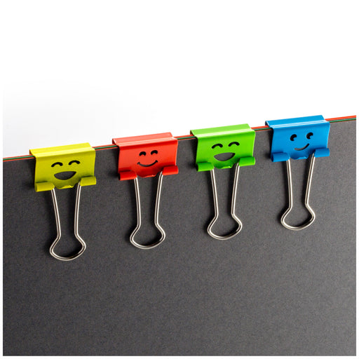 Officemate Smiling Faces Binder Clips