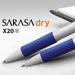 Zebra SARASA dry X20+ Retractable Gel Pen